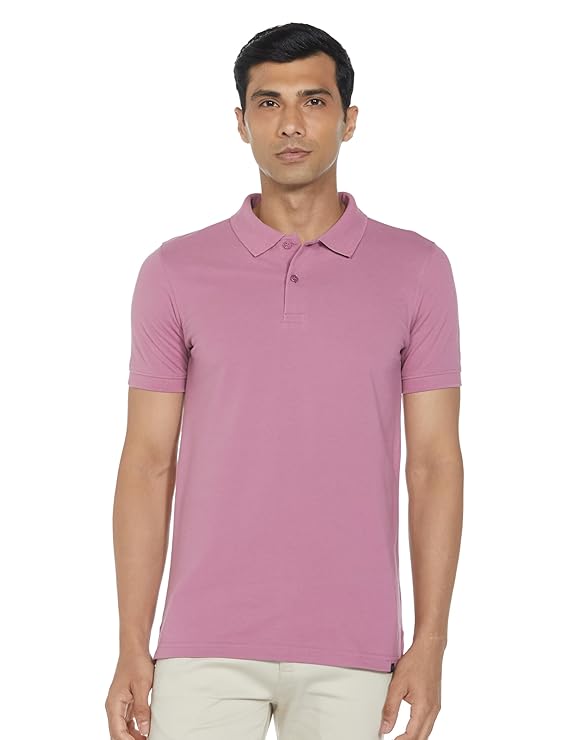 Symbol Men's Cotton Rich Solid Polo Tshirt | Collar Tshirts | Half Sleeves | Plain-Regular Fit - Image 4